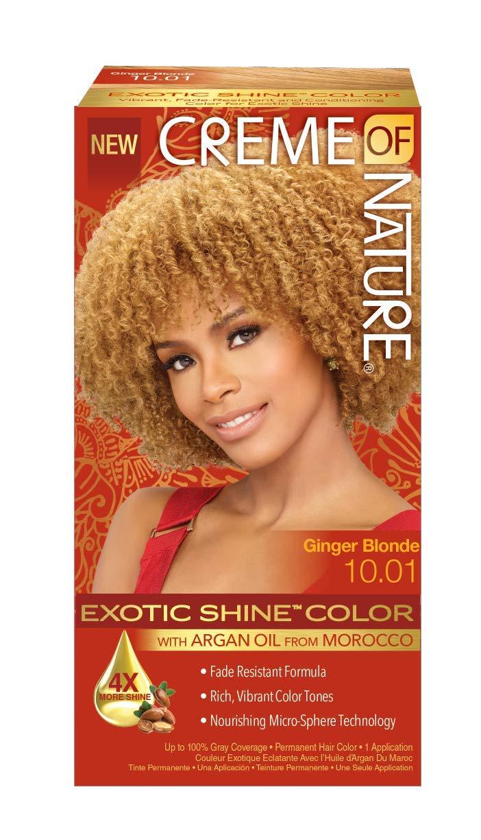 New Creme of Nature Light Caramel Brown 9.2: Embrace Exotic Shine with Argan Oil Bliss